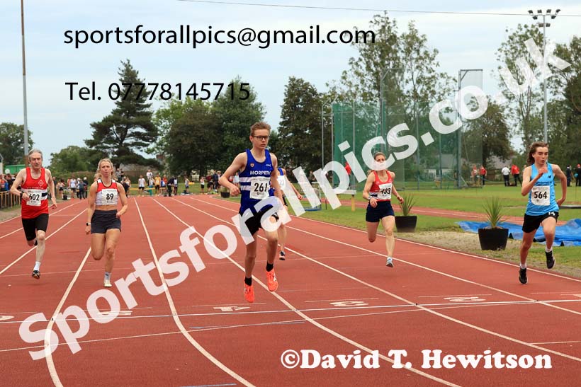 100 metres, 2025 NEGP No 5 Monkton, Wednesday, July 23rd. Photo: David T. Hewitson/Sports for All Pics